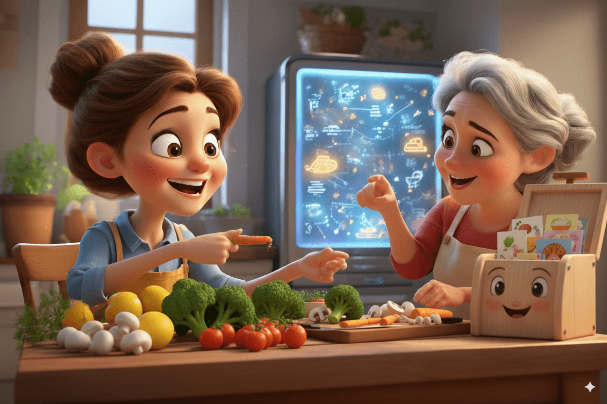 Explaining Vector Embeddings to My Mom 👩🍳. Just Recipes & a Smart Fridge 🤖